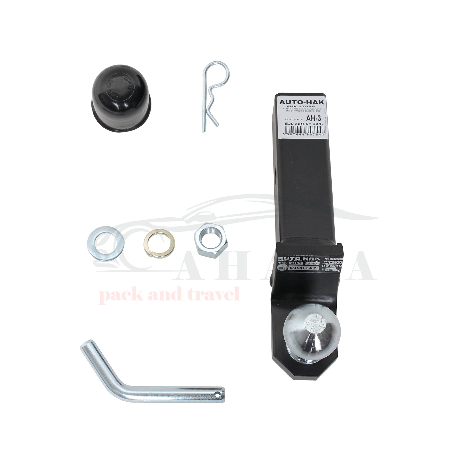 Towbar Tow Bar Adapter 2“ Tongue Ball +25mm Land Rover