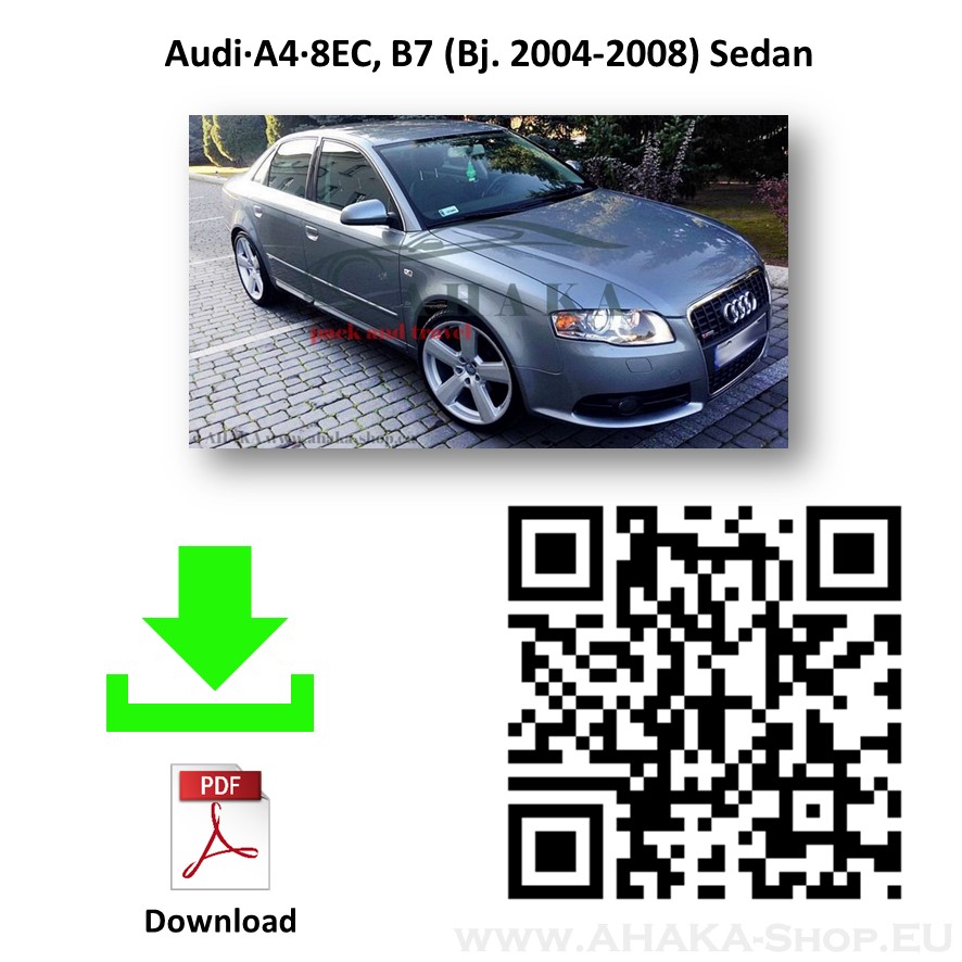 Anhängerkupplung für Audi A4 B7 Limousine, Avant, Quattro Bj. 2004 - 2007 - günstig online kaufen