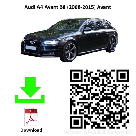 Anhängerkupplung für Audi A4 B8 Stufenheck, Limousine, Avant, Kombi, Quattro Bj. 2008 - 2015 - günstig online kaufen