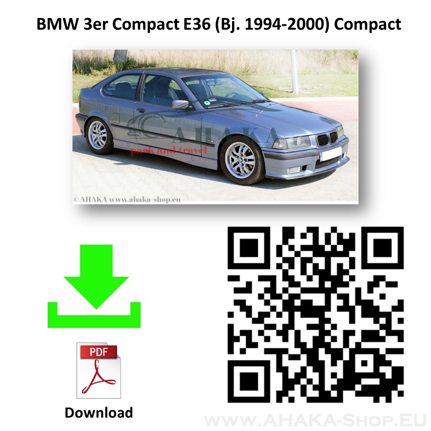 Anhängerkupplung für BMW Serie 3 E36 Compact Schrägheck Bj. 1994 - 2001 - günstig online kaufen