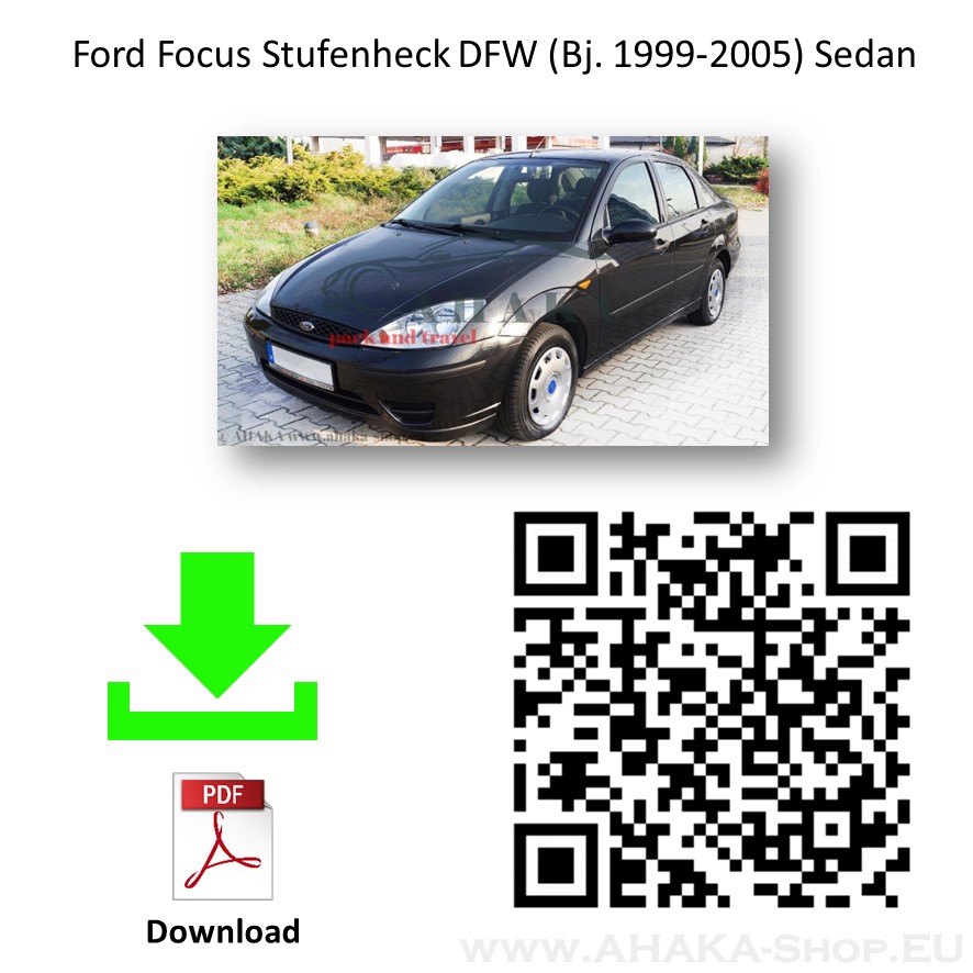 Anhängerkupplung für Ford Focus I Stufenheck Bj. 1999 - 2005 - günstig online kaufen