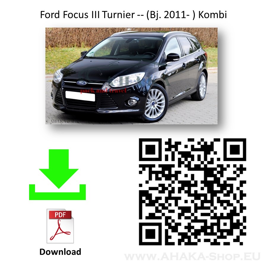 Anhängerkupplung für Ford Focus III Turnier Kombi Bj. 2011 - 2017 - günstig online kaufen