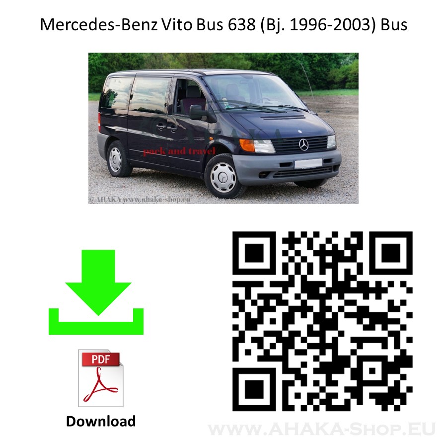 Anhängerkupplung für MB Mercedes Benz Vito W638 Bj. 1996 - 2003 - günstig online kaufen