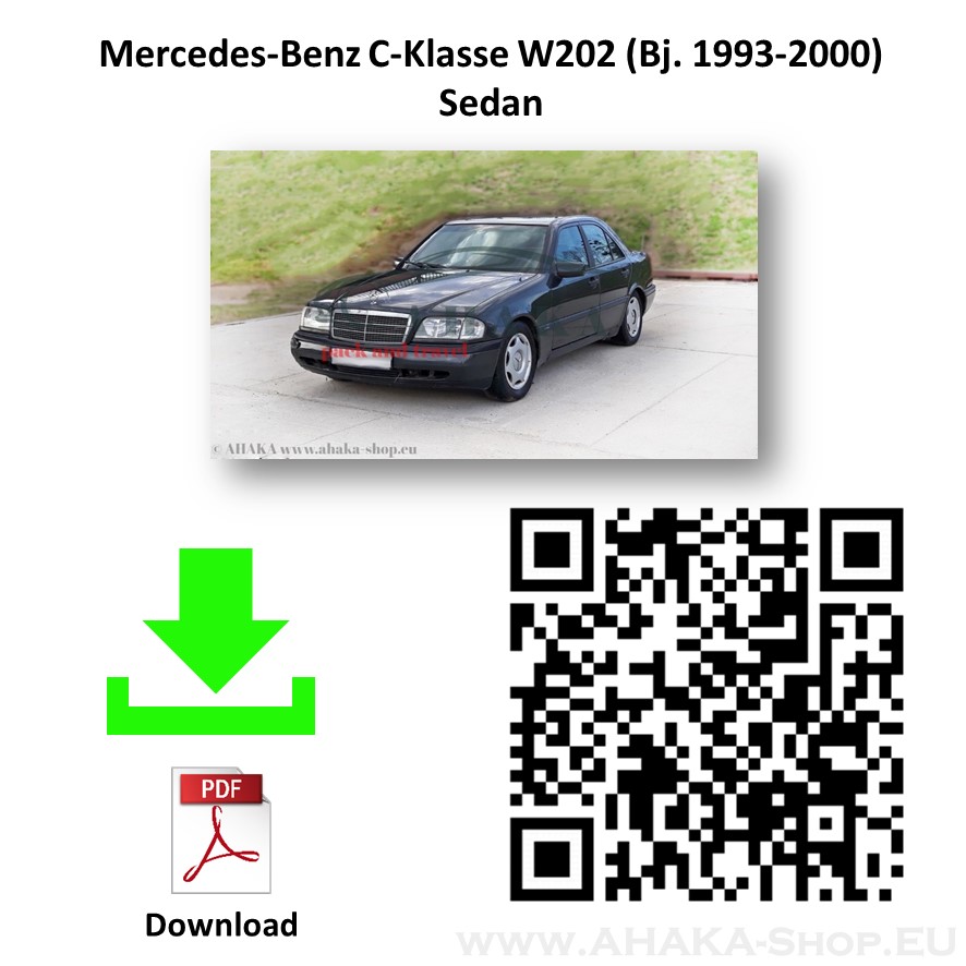 Anhängerkupplung für MB Mercedes Benz C Klasse W202 Stufenheck / S202 Kombi Bj. 1993 - 2000 - günstig online kaufen