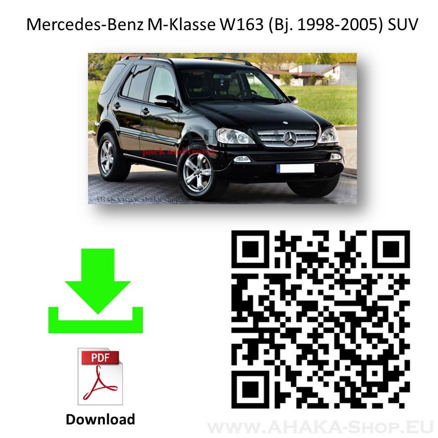 Anhängerkupplung für MB Mercedes Benz M Klasse (ML) W163 Bj. 1998 - 2005 - günstig online kaufen