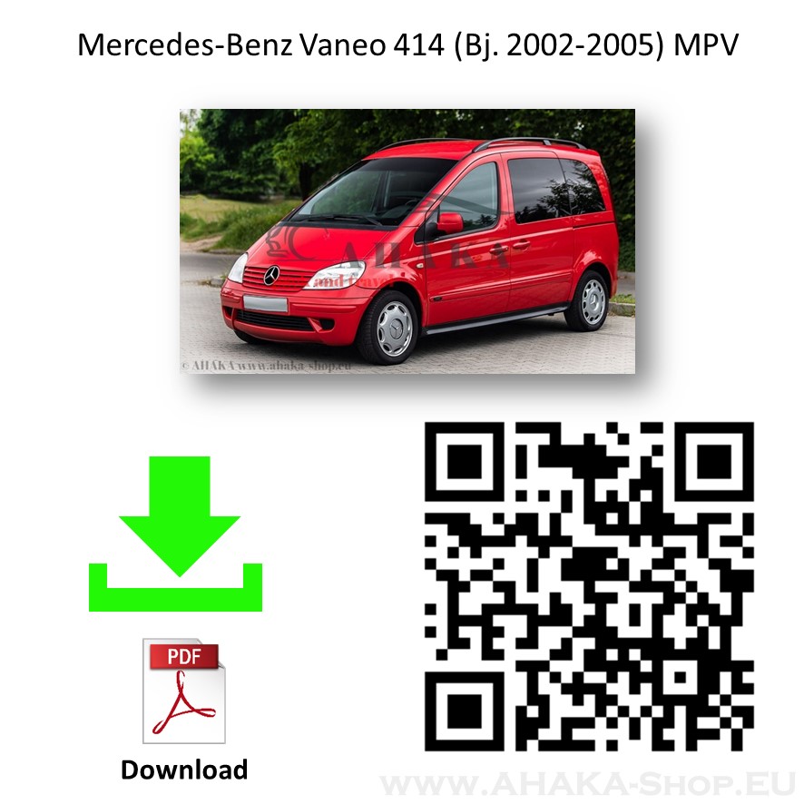 Anhängerkupplung für MB Mercedes Benz Vaneo W414 Bj. ab 2002 - günstig online kaufen