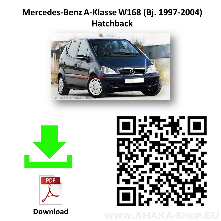 Anhängerkupplung für MB Mercedes Benz A Klasse W168 Schrägheck Bj. 1997 - 2004 - günstig online kaufen