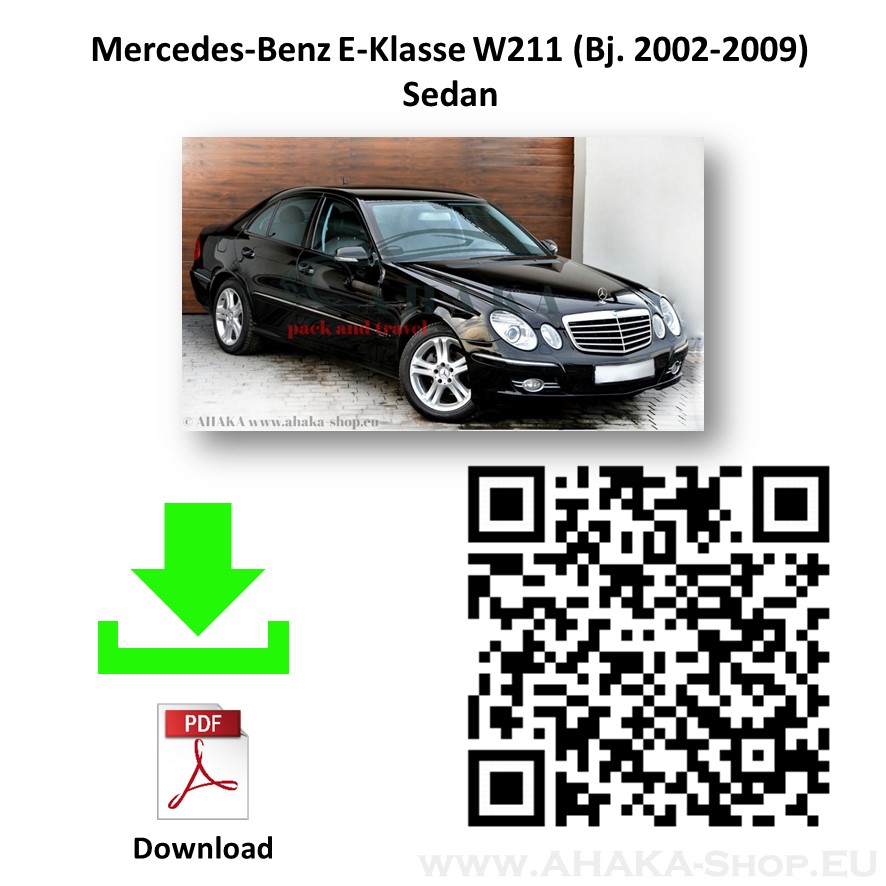 Anhängerkupplung für MB Mercedes Benz E Klasse W211 Stufenheck Bj. 2002 - 2009 - günstig online kaufen