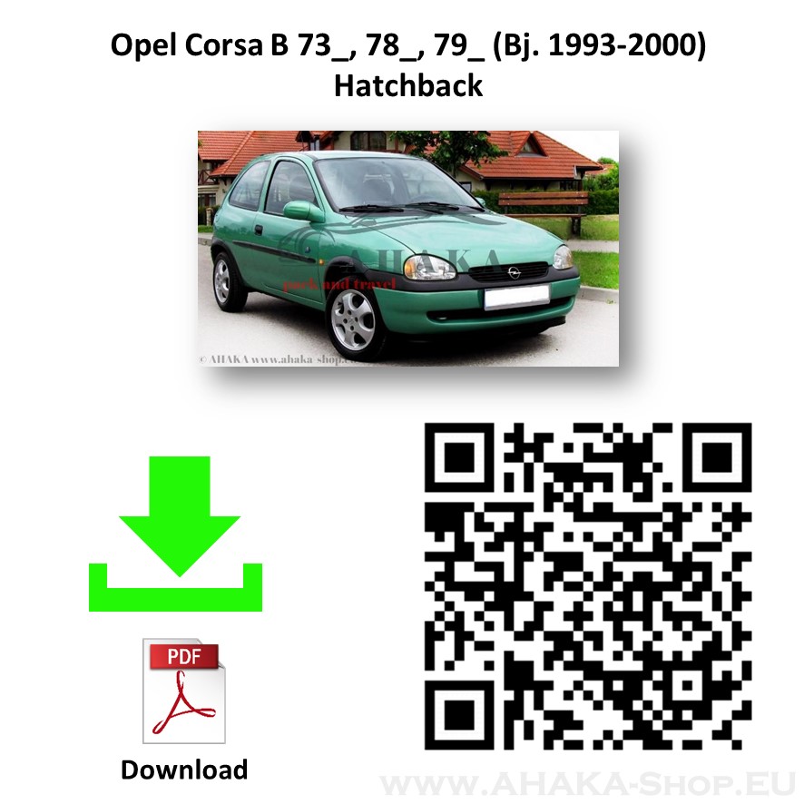 Anhängerkupplung für Opel Corsa B Schrägheck Bj. 1993 - 2000 - günstig online kaufen