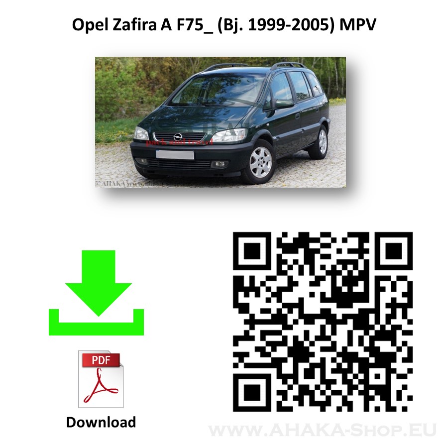 Anhängerkupplung für Opel Zafira A Bj. 1999 - 2005 - günstig online kaufen