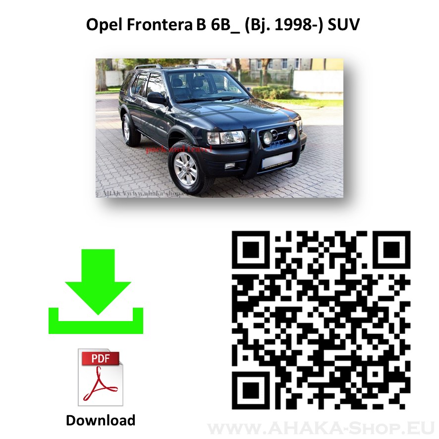 Anhängerkupplung für Opel Frontera Bj. 1998 - 2003 - günstig online kaufen