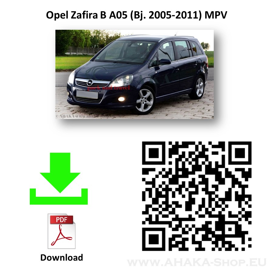 Anhängerkupplung für Opel Zafira B Bj. 2005 - 2014 - günstig online kaufen