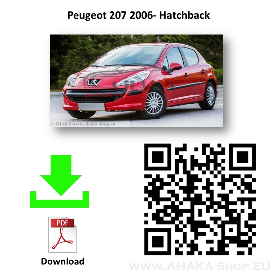 Anhängerkupplung für Peugeot 207 Schrägheck Bj. ab 2006 - günstig online kaufen