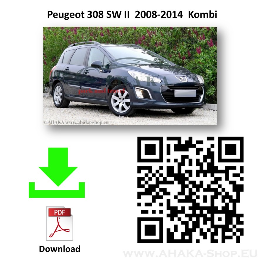 Anhängerkupplung für Peugeot 308 SW Kombi Bj. 2008 - 2014 - günstig online kaufen