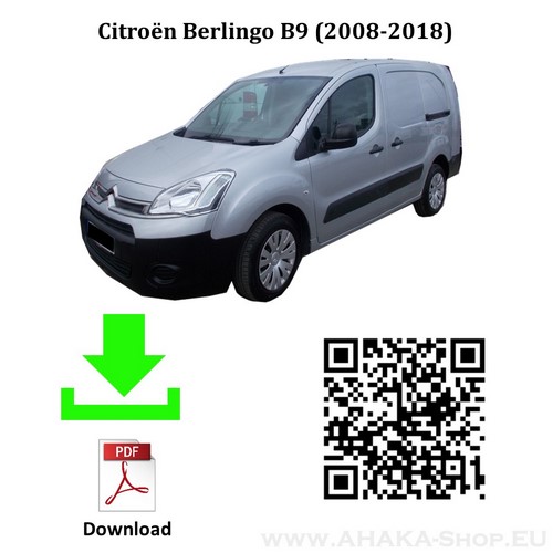 Anhängerkupplung für Citroen Berlingo II L2 Bj. 2008 - 2018 - günstig online kaufen