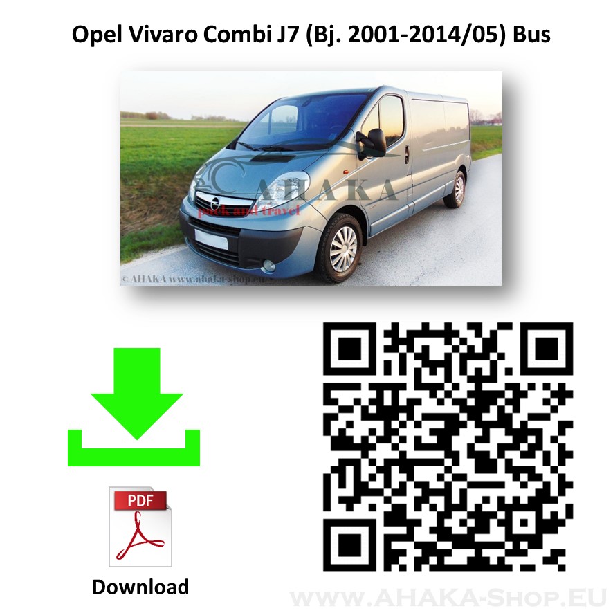 Anhängerkupplung für Opel Vivaro Bus, Kasten Bj. 2001 - 2014 - günstig online kaufen