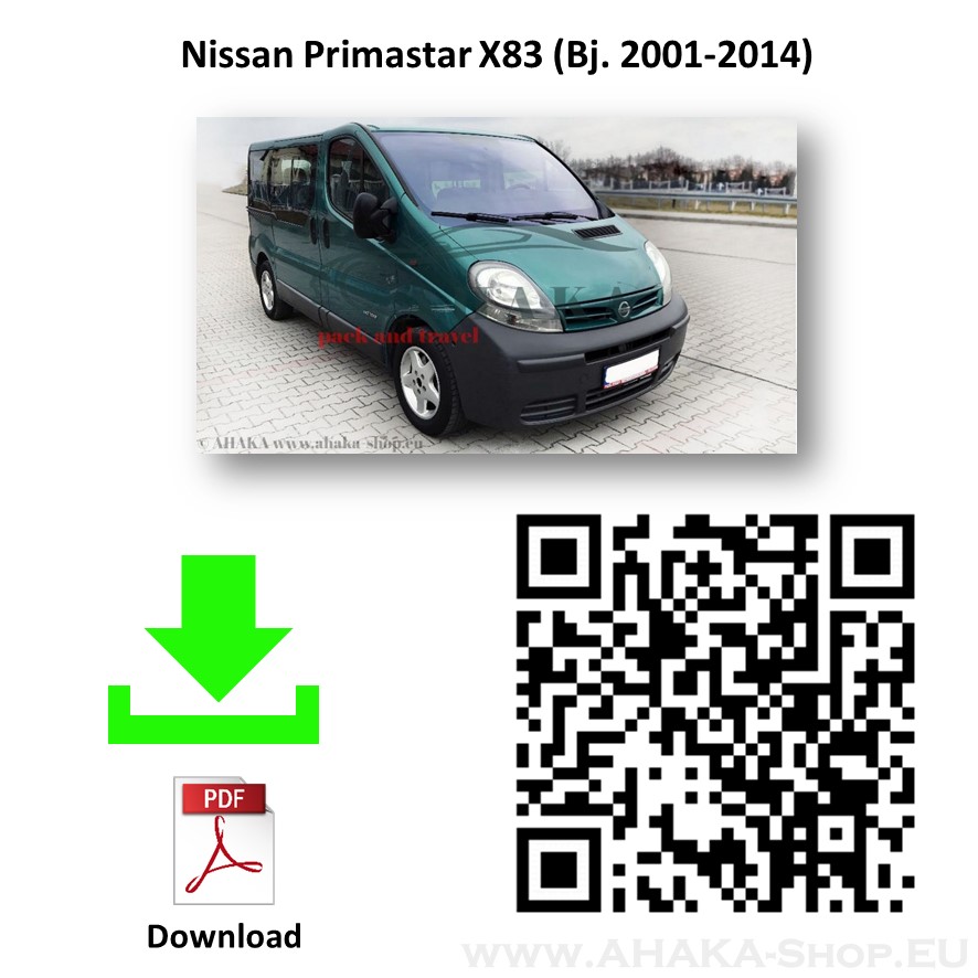 Anhängerkupplung für Nissan Primastar Bus, Kasten Bj. 2001 - 2014 - günstig online kaufen