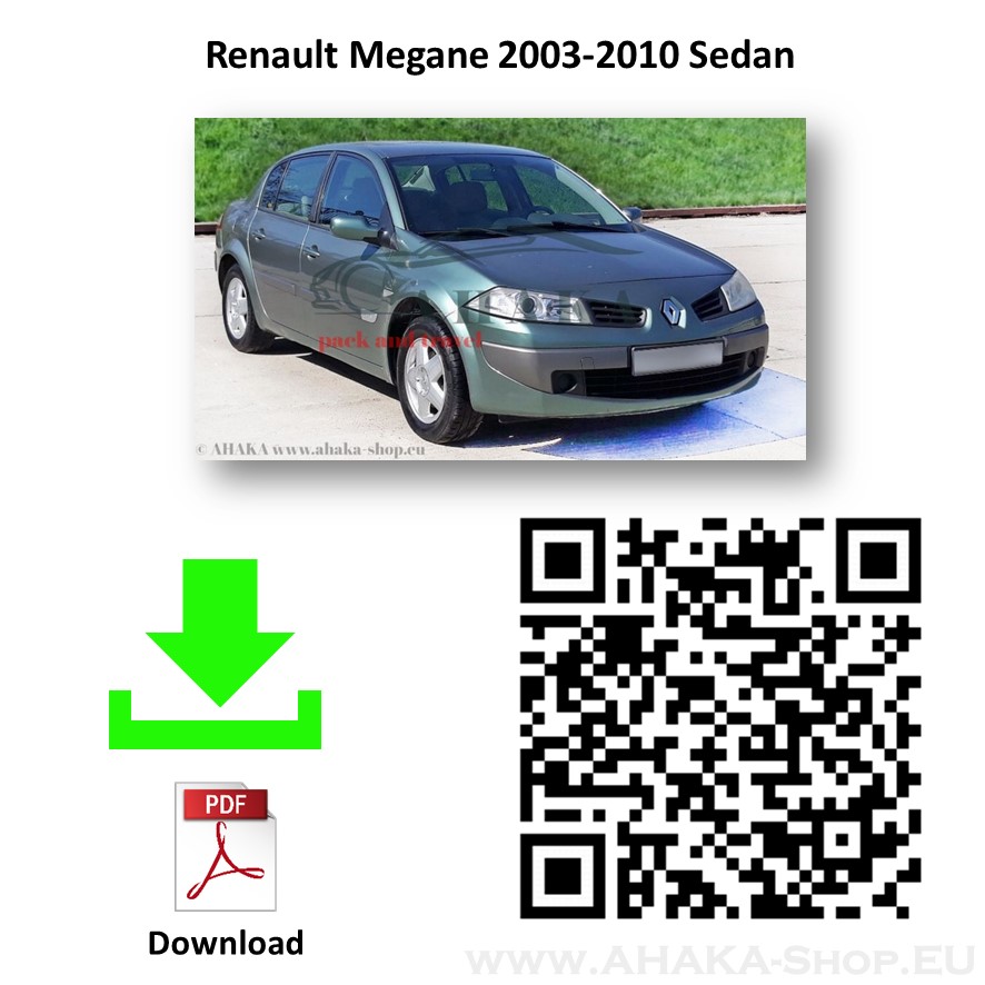 Anhängerkupplung für Renault Megane II Stufenheck Bj. 2003 - 2012 - günstig online kaufen