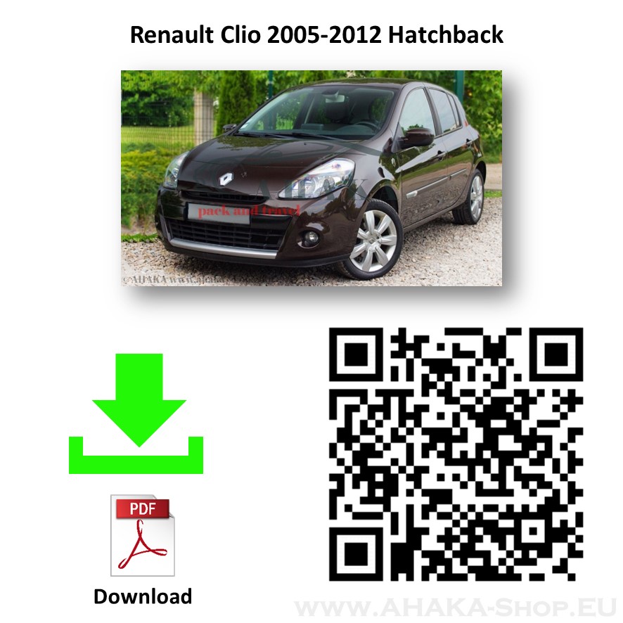 Anhängerkupplung für Renault Clio III Schrägheck Bj. 2005 - 2012 - günstig online kaufen