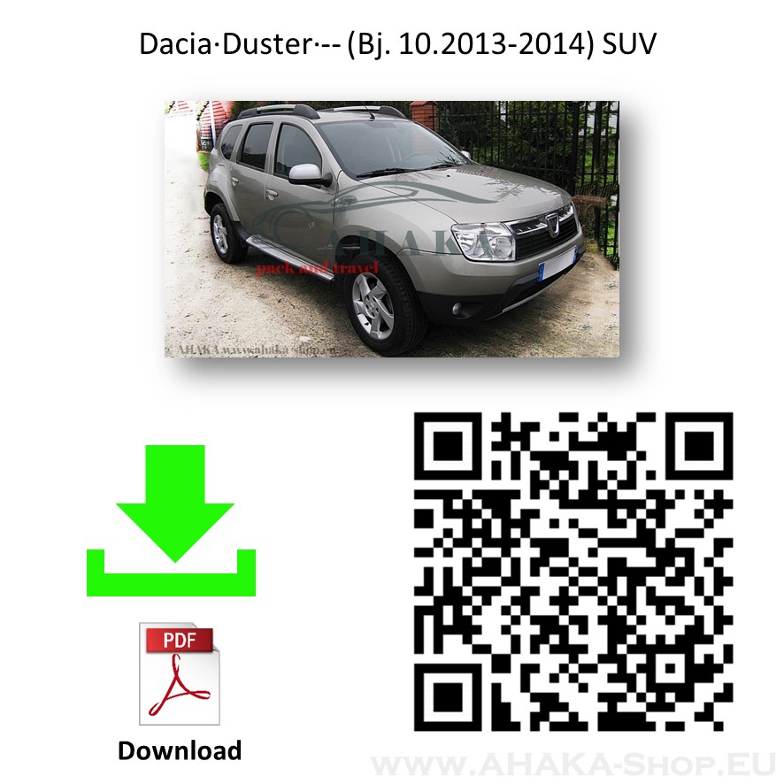 Anhängerkupplung für Dacia Duster I Bj. 2010 - 2013 - günstig online kaufen