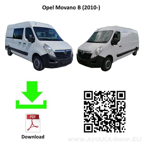 Anhängerkupplung für Opel Movano Bus, Kasten Bj. ab 2010 - günstig online kaufen