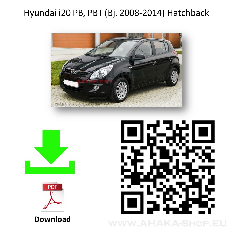 Anhängerkupplung für Hyundai i20 I Schrägheck Bj. 2009 - 2014 - günstig online kaufen