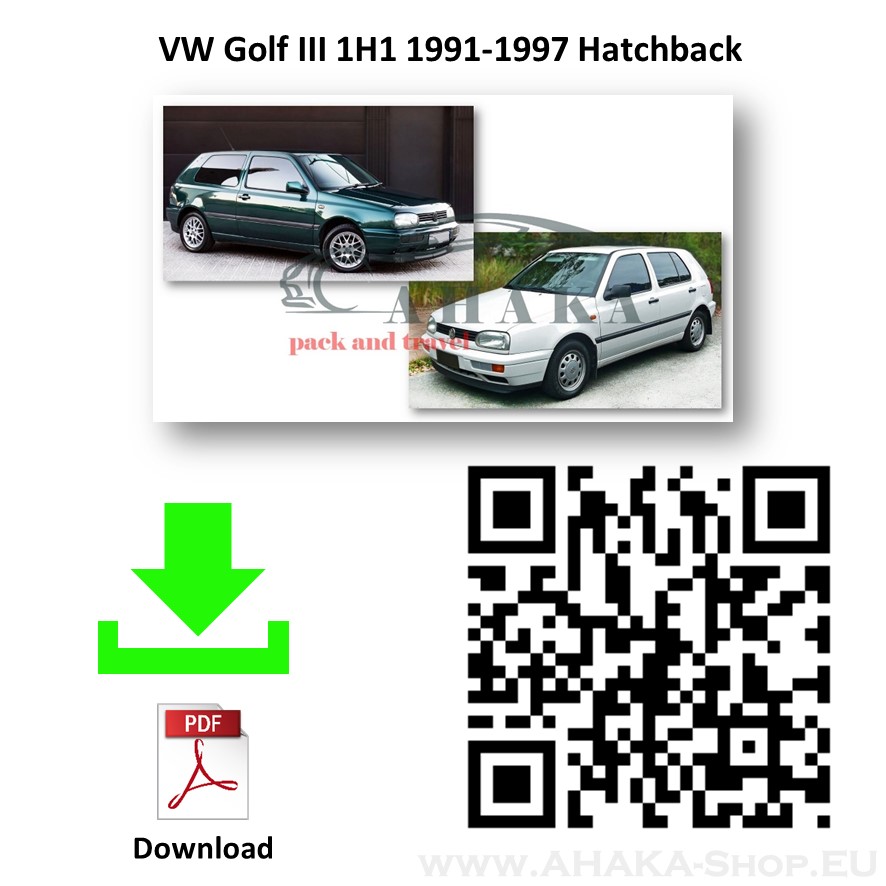 Anhängerkupplung für VW Volkswagen Golf III Schrägheck Bj. 1991 - 1997 - günstig online kaufen
