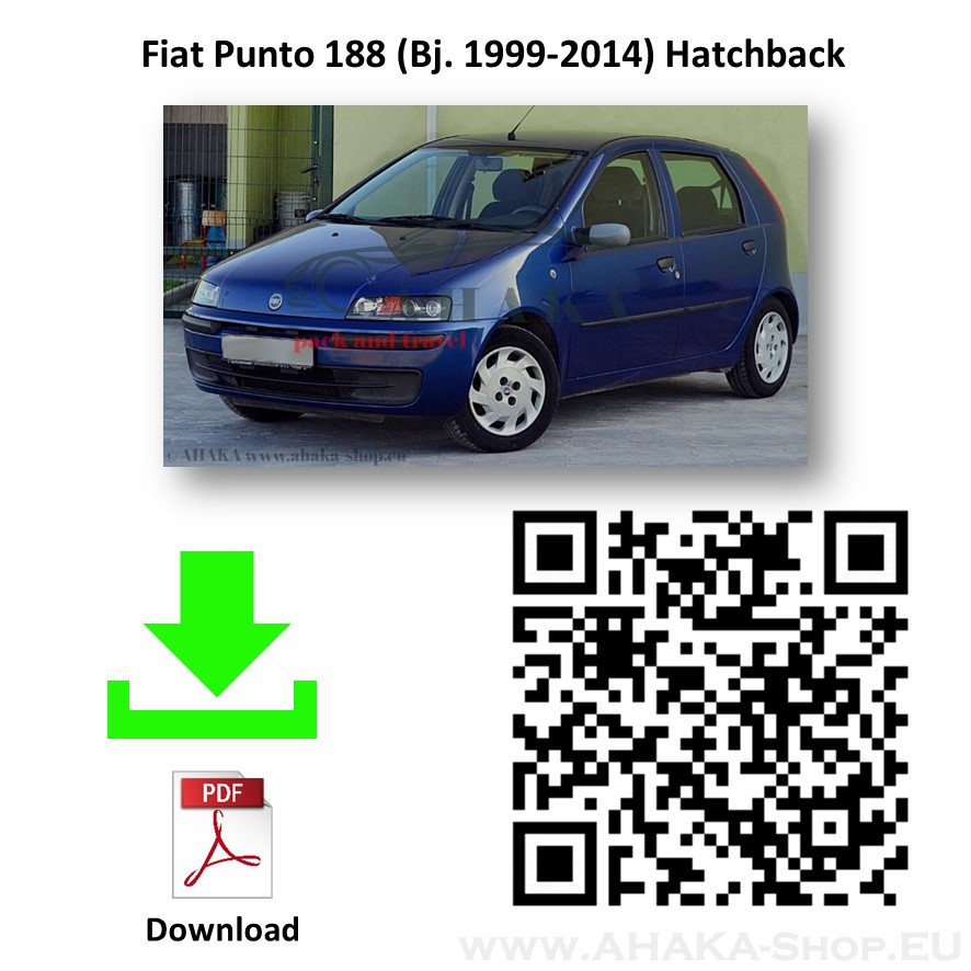 Anhängerkupplung für Fiat Punto II Schrägheck Bj. 1999 - 2011 - günstig online kaufen