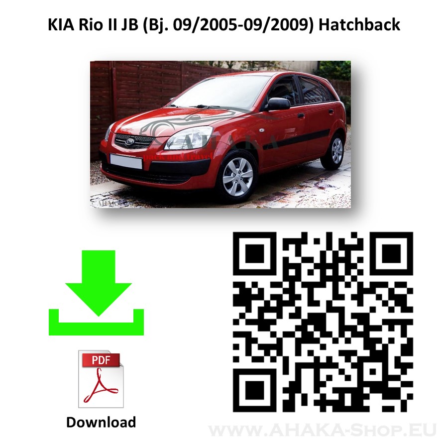 Anhängerkupplung für Kia Rio II Schrägheck Bj. 2005 - 2009 - günstig online kaufen