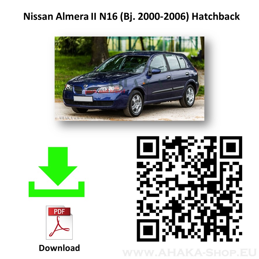 Anhängerkupplung für Nissan Almera Schrägheck Bj. 2000 - 2006 - günstig online kaufen